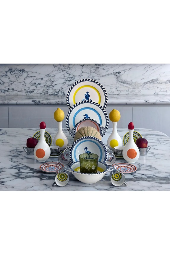 Misa Pols Potten bird patterned 17 cm 230.400.675 viacfarebná