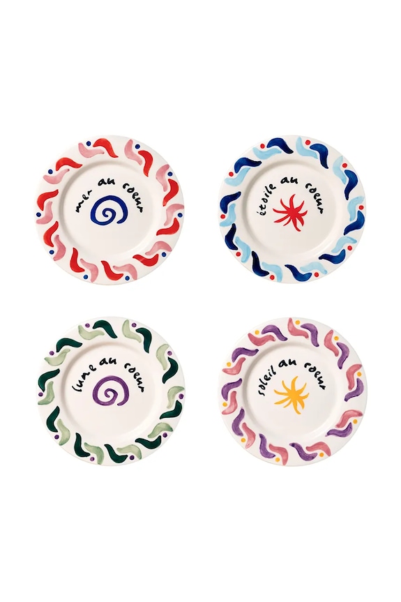 Набір тарілок Octaevo Cala Secreta 22 cm 4-pack барвистий OCACVA.25