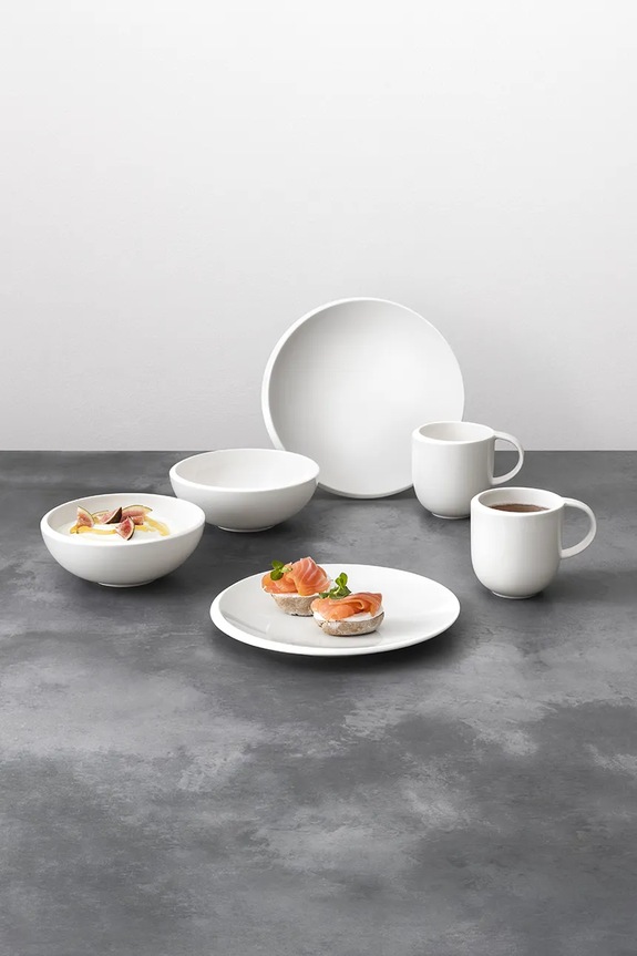Villeroy & Boch reggelizőkészlet 2 fő részére New Moon 6 elementów fehér 10.4264.9071