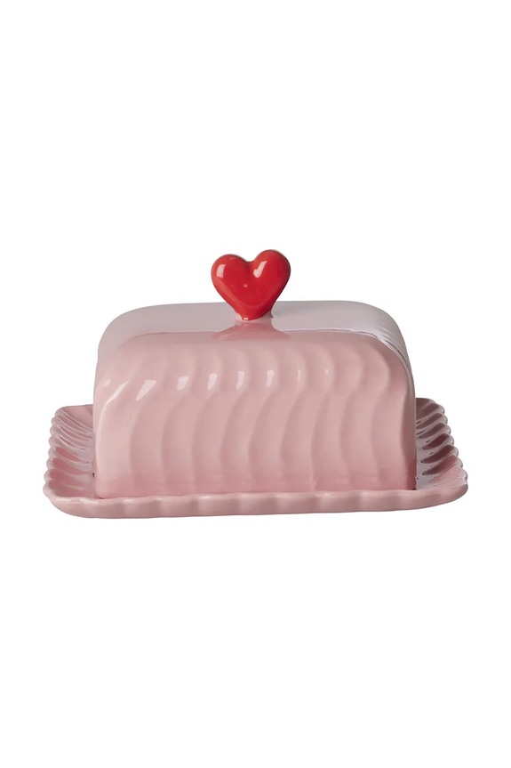 Rice vas pentru unt 18 x 17,5 x 21 cm roz CEBUD.I
