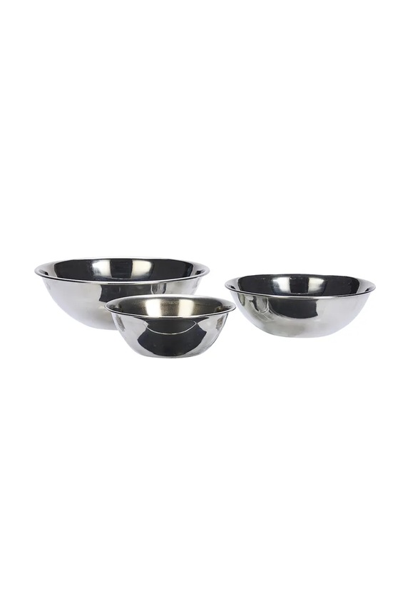 Madam Stoltz set de boluri pentru servire din oţel inoxidabil gri 39049