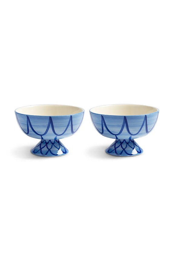 &k amsterdam set de boluri sirene blue 250 ml 2-pack albastru 2193.03