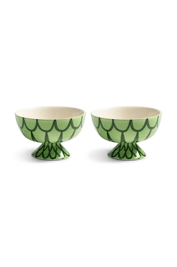 &k amsterdam set de boluri sirene green 250 ml 2-pack verde 2193.04