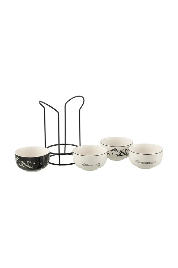J-Line un set de boluri cu suport 49242 multicolor AA00