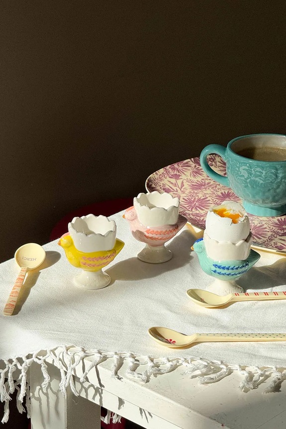 Rice kieliszek na jajko 7 x 5,5 x 7,5 cm CEEGG.HENI różowy AA00