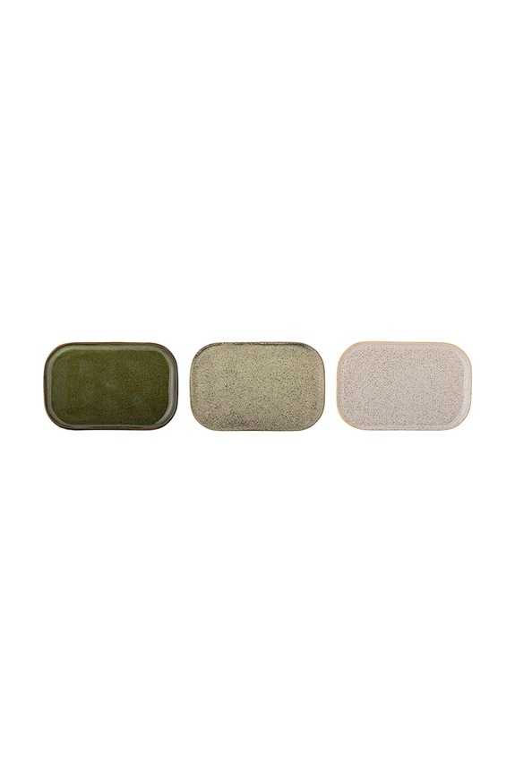 Bloomingville zestaw talerzy przystawkowych Addison 22,5 x 14,5 cm multicolor 82072706