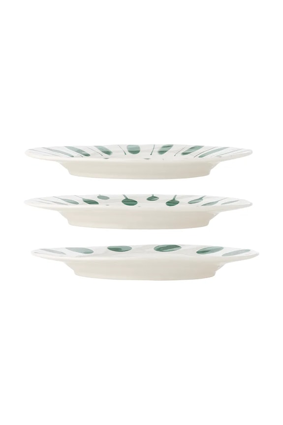 Sada mělkých talířů Bloomingville Linora 28 cm 3-pack 82072673 bílá AA00