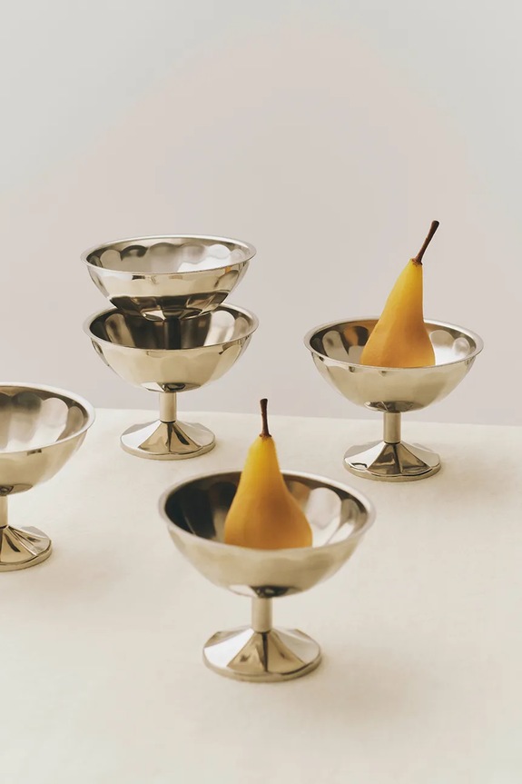 HAY μικρό μπολ για επιδόρπια από ανοξείδωτο χάλυβα 8 x 12 x 12 cm γκρί AF175.A602.AG23