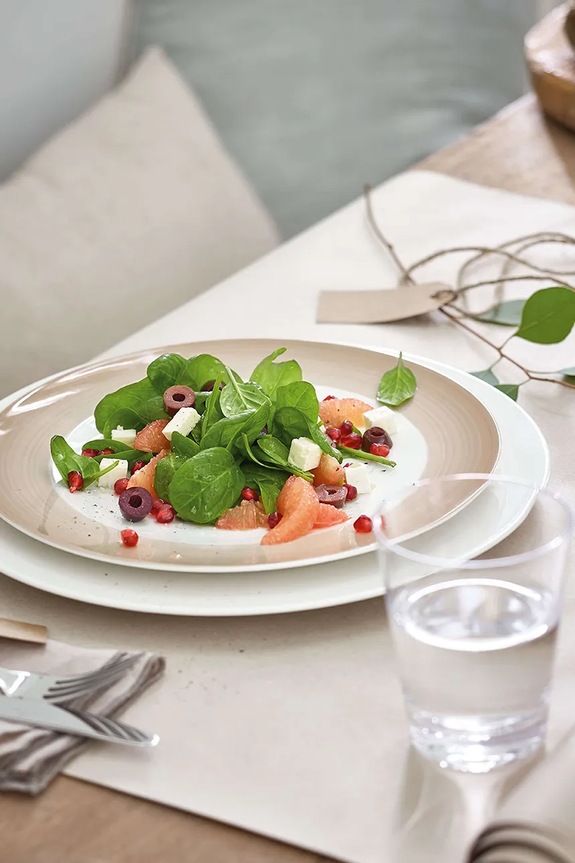 Villeroy & Boch talerz obiadowy z porcelany 32 cm 10.4153.2680 beżowy AA00