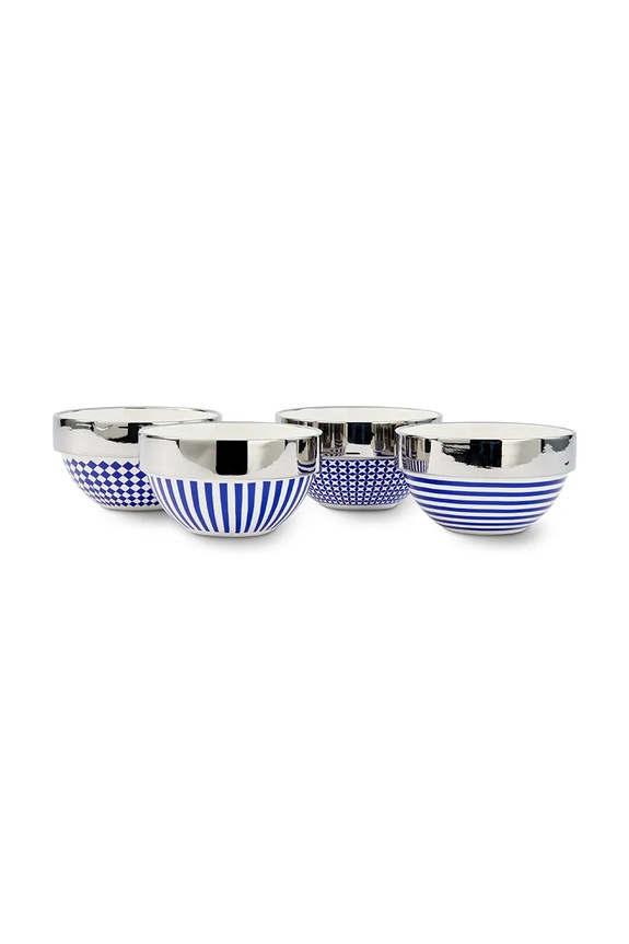 Pols Potten zestaw miseczek z porcelany 14 x 7,7 cm granatowy 230.400.682