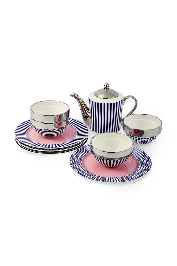 Pols Potten zestaw miseczek z porcelany 14 x 7,7 cm granatowy 230.400.682