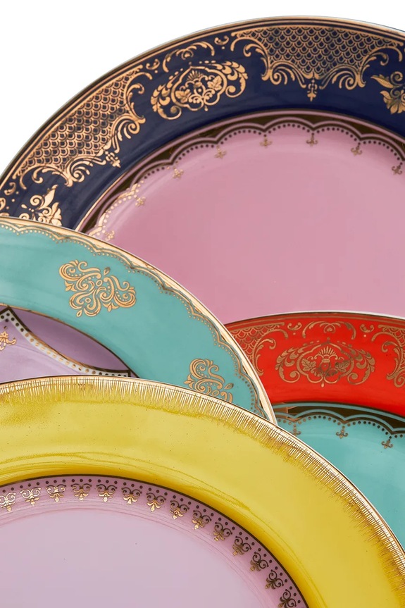 Pols Potten sada tanierov obedová vyrobená z porcelánu 27 cm 230.400.680 viacfarebná AA00