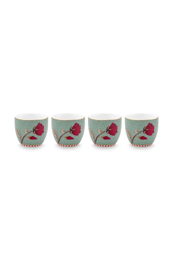 Pip Studio zestaw kubków z porcelany 4,7 cm multicolor 51011049