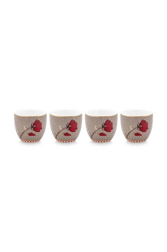 Pip Studio zestaw kubków z porcelany 4,7 cm multicolor 51011047