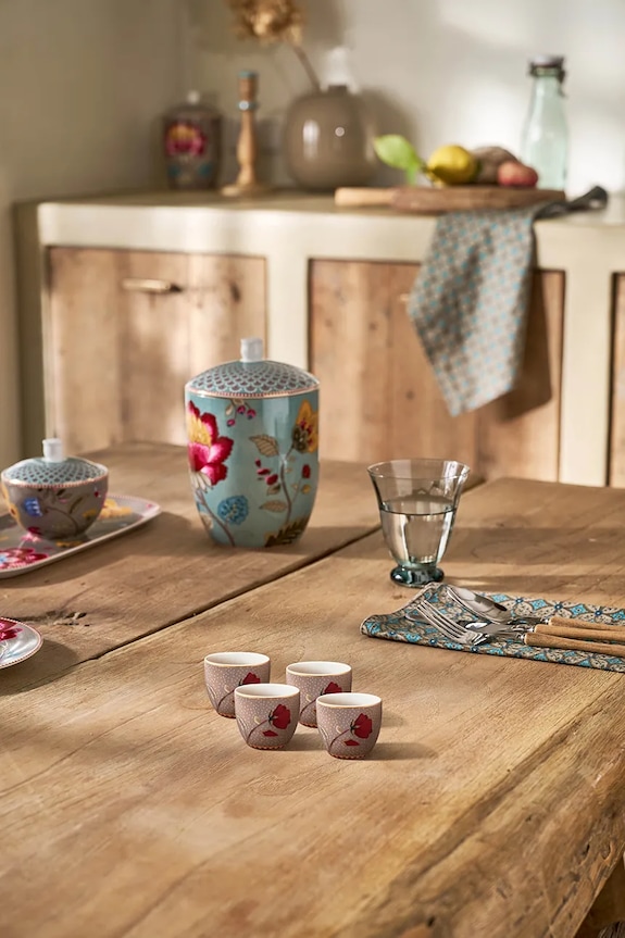 Pip Studio zestaw kubków z porcelany 4,7 cm 51011047 multicolor