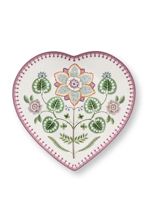 Kuchnia i bar Pip Studio zestaw talerzy do serwowania z porcelany 21,5 cm 51001561 różowy