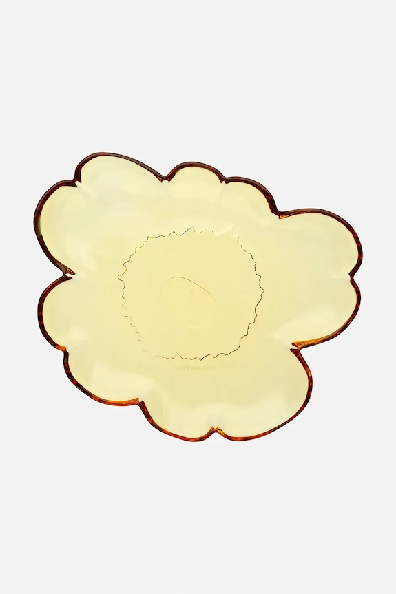Marimekko talerz do deserów ze szkła 20 cm żółty 074960.220