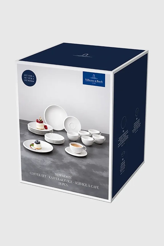 Kuchyňa a bar Villeroy & Boch sada riadu na kávu vyrobená z porcelánu 10.4264.7126 biela