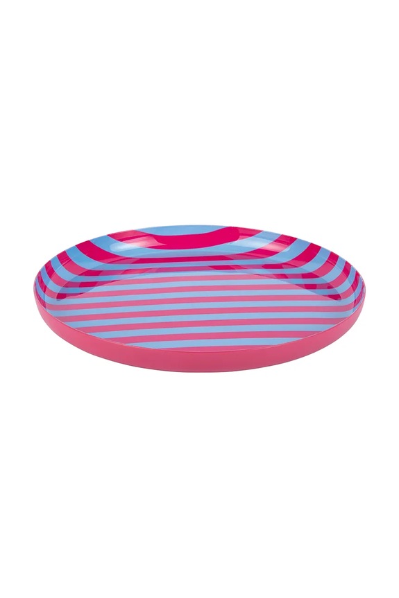 Present Time talerz do serwowania z żelaza 22 cm różowy PT4402PI