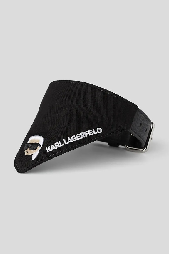 Ogrlica za psa Karl Lagerfeld Ikon crna A1W42042