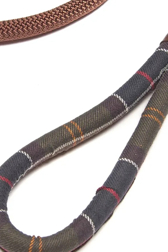 Lifestyle Barbour smycz dla psa Tartan Trimmed DAC0007 brązowy