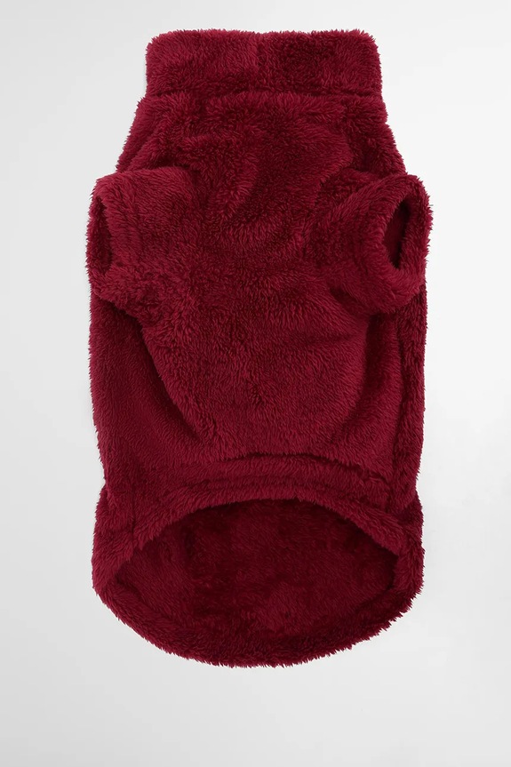 Doplňky Svetr pro psa Barbour Brindle Fleece Dog Jumper DCO0090 červená