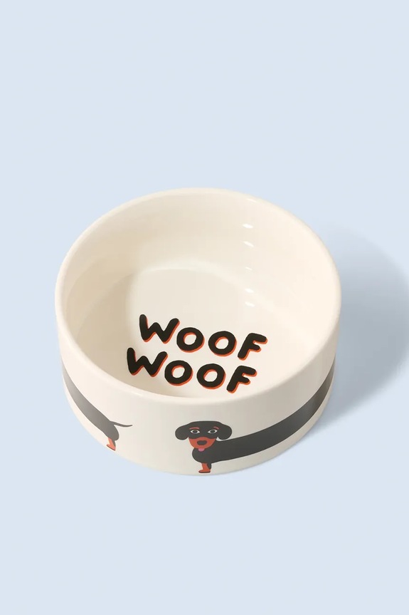 Fluid Market ciotola per animali Gamelle Teckel 10 x 21 x 21 cm bianco AADOGBOWLTG