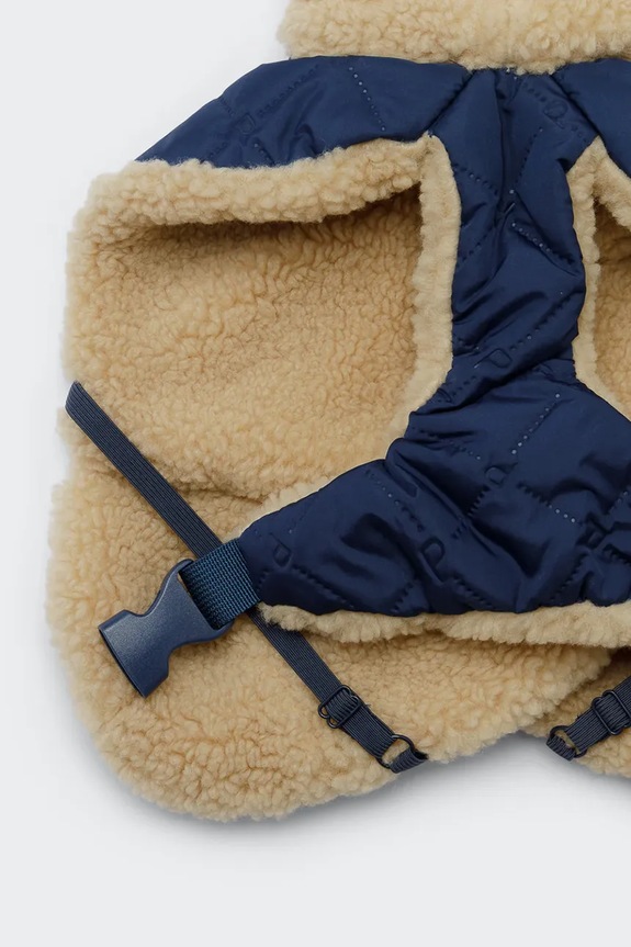 Lifestyle Παλτό σκύλου PAIKKA Quilted Sherpa 86 x 78 x 1,75 cm 1046069 σκούρο μπλε