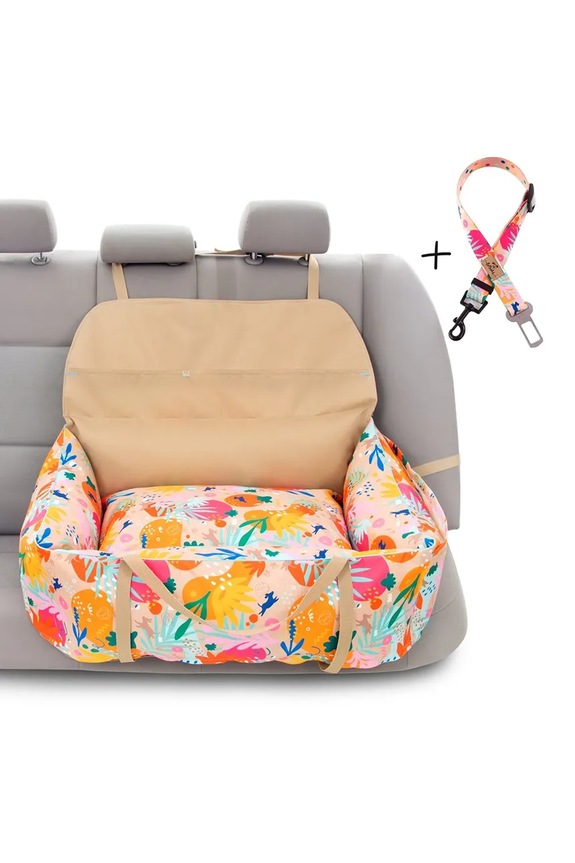 Bebobi fotelik samochodowy dla psa 75 x 55 x 25 cm multicolor EKML23B