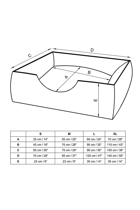 Ορθοπεδικό κρεβάτι για κατοικίδιο Bebobi Lilo 65 x 50 x 17 cm LPLSFT