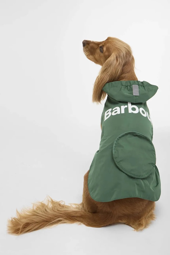 Barbour pršiplášť pre psa tyrkysová DCO0095GN91