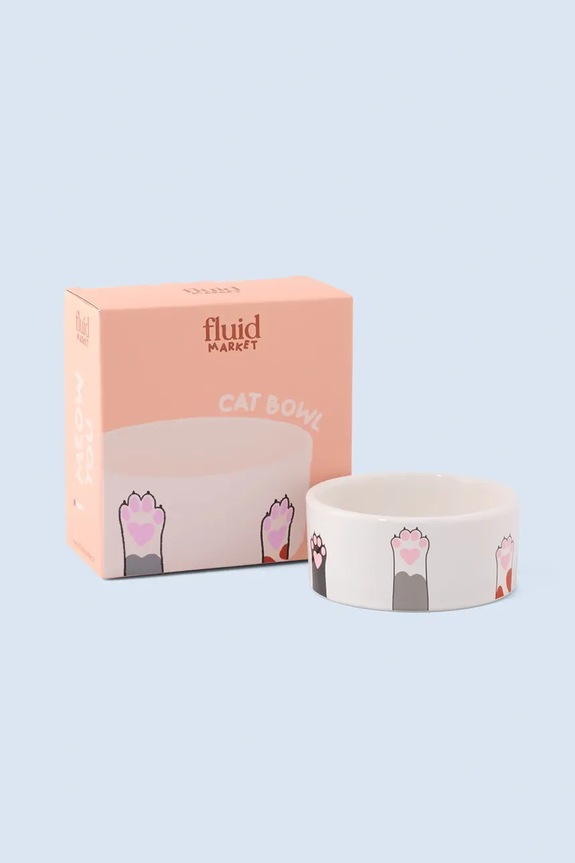 Fluid Market castron pentru pisici 12,2 x 5,3 cm AACATBOWLPAWS multicolor AA00