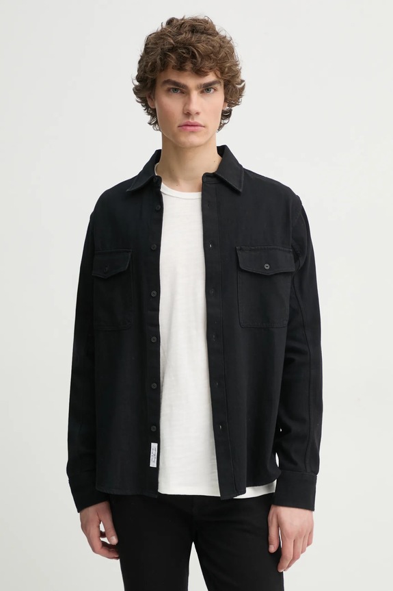 Rag & Bone koszula regular niebieski MED24F0004ZDBL