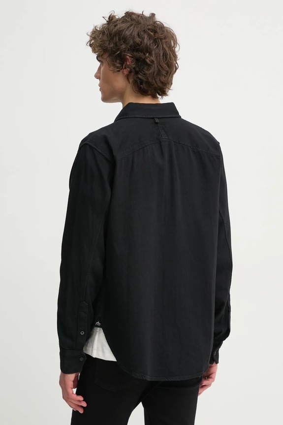 Odzież Rag & Bone koszula MED24F0004ZDBL niebieski