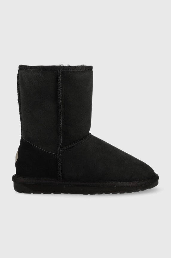 Emu Australia śniegowce zamszowe Stinger Lo płaski czarny W10002.BLACK