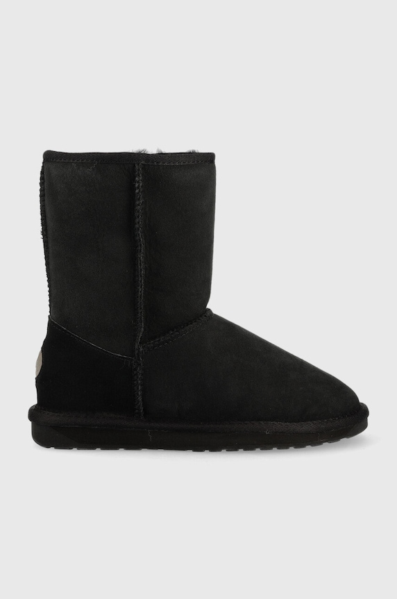 Emu Australia śniegowce zamszowe Stinger Lo płaski czarny W10002.BLACK
