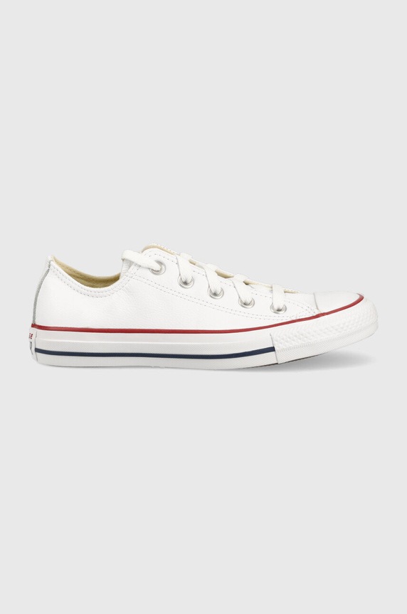 Converse - Tenisówki skórzane Chuck Taylor All Star płaska biały C132173