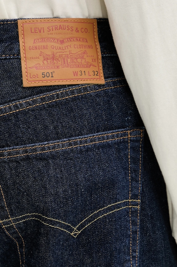 Levi's jeansy 501® LEVIS®ORIGINAL FIT granatowy 00501.0101
