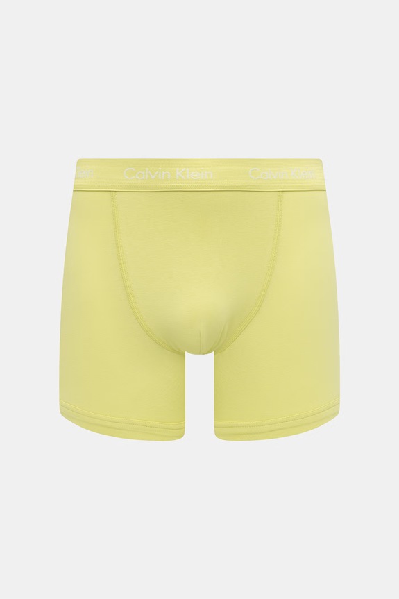 Odzież Calvin Klein Underwear bokserki męskie bawełniane z elastanem 3-pack 0000U2662G żółty