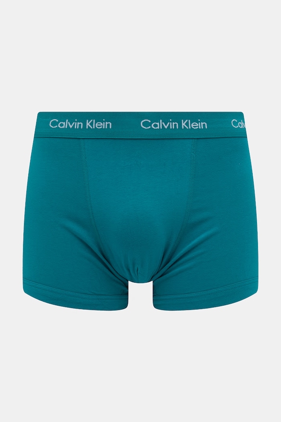 Calvin Klein Underwear bokserki męskie bawełniane z elastanem 3-pack zielony 0000U2662G