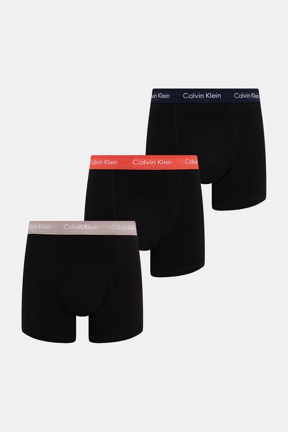 Calvin Klein Underwear bokserki męskie bawełniane z elastanem 3-pack czarny 0000U2662G