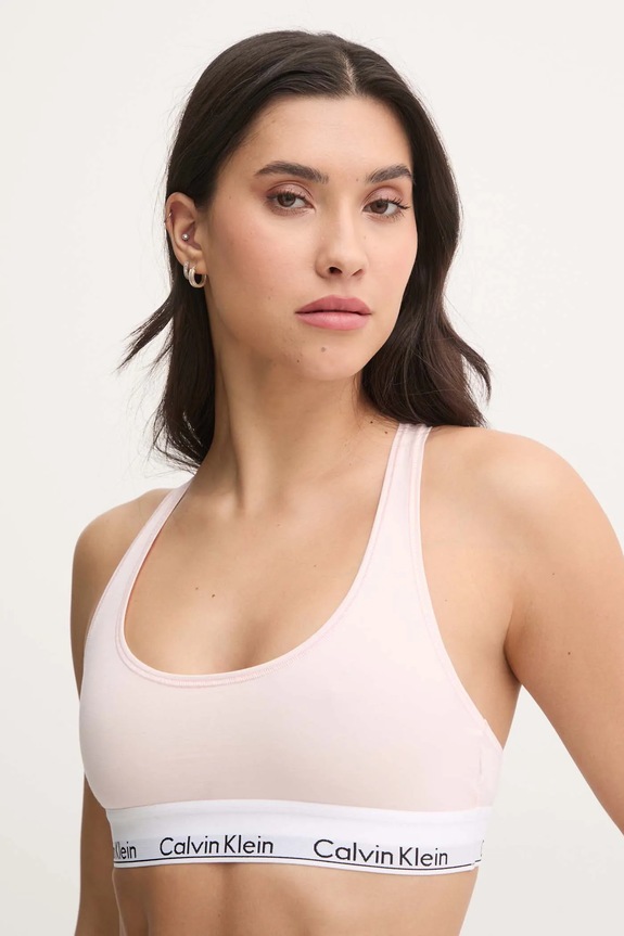 Podprsenka Calvin Klein Underwear nášivka ružová 0000F3785E