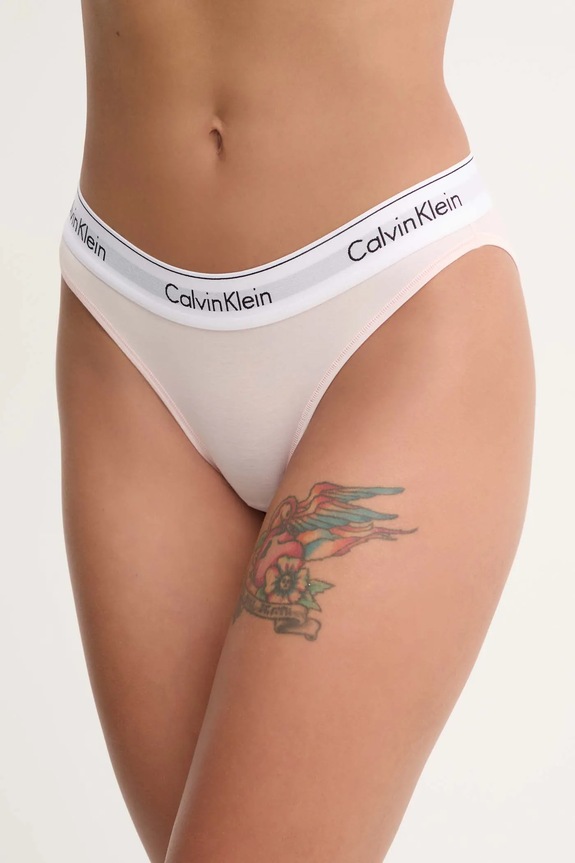 Calvin Klein Underwear bugyi aplikációval rózsaszín 0000F3787E