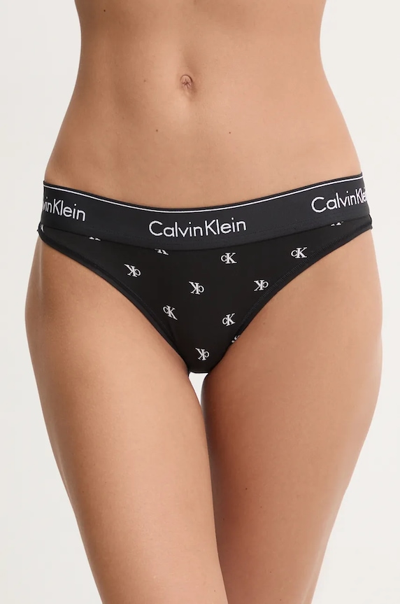 Kalhotky Calvin Klein Underwear potisk černá 0000F3787E