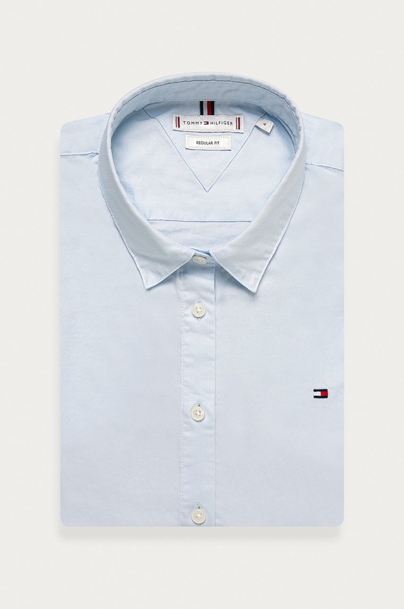 Tommy Hilfiger koszula bawełniana bawełna niebieski 1M87647512