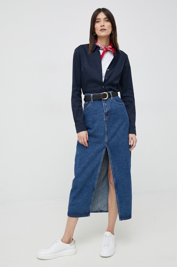 Ρούχα Tommy Hilfiger - Πουκάμισο 1M87647510 σκούρο μπλε