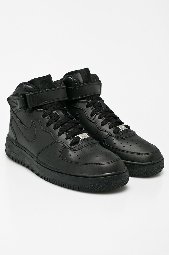 Nike Kids - Buty dziecięce AIR FORCE 1 MID 314195.004 czarny AW15