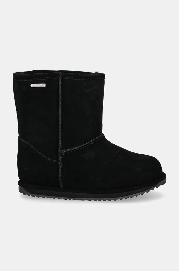 Detské semišové snehule Emu Australia K10773.BLAK čierna AW24