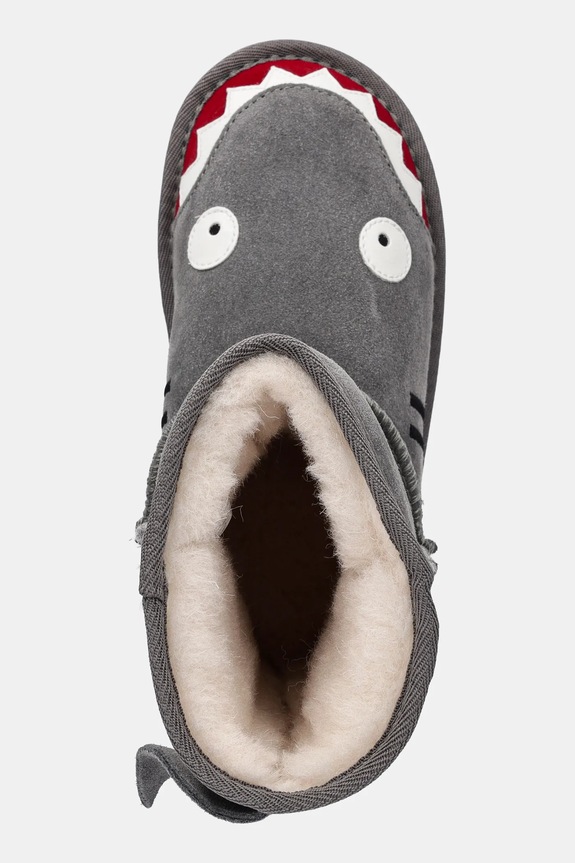 Emu Australia - Botki dziecięce Shark Putt szary K10589.PUTT