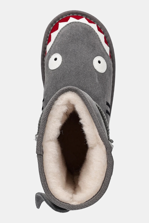 Emu Australia - Botki dziecięce Shark Putt szary K10589.PUTT